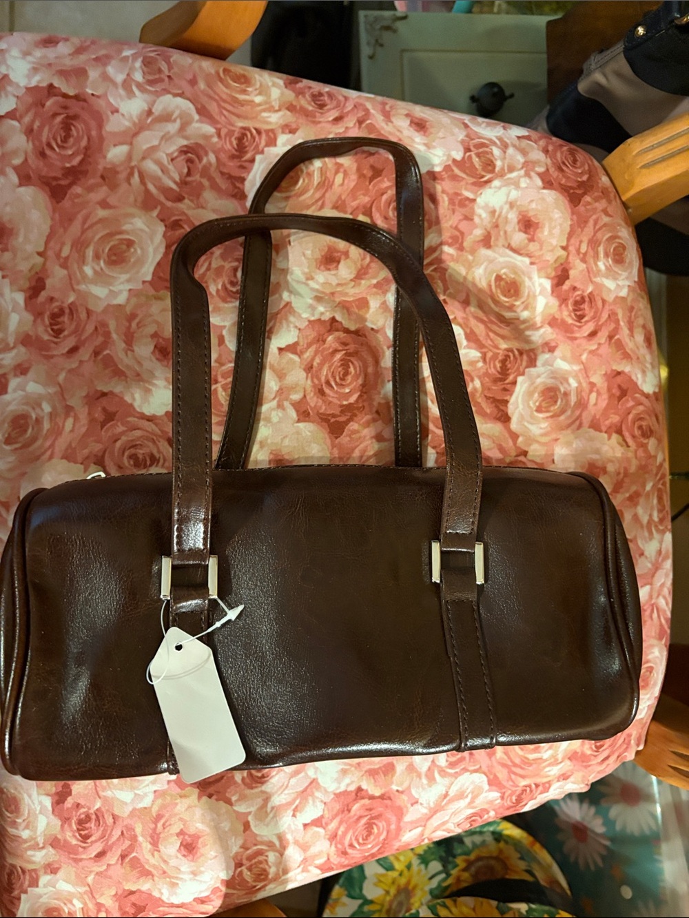Classic Brown Leather Tote Bag